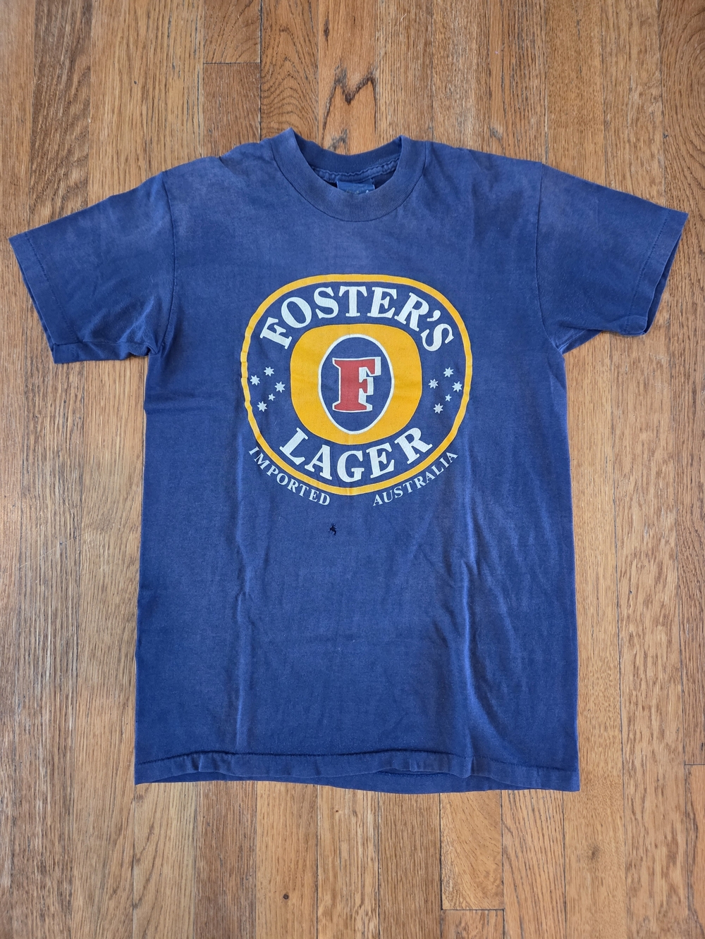 VTG 80s Foster’s Lager T-Shirt Single Stitch Beer Graphic Tee Size M